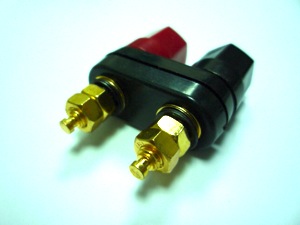 Dual Gold Plated Socket for Pair speaker Banana plugs  