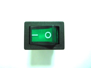 Soken Rocker switch Green light 6A 250V/10A 125V AC  